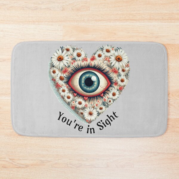 Item preview, all seeing eyes. You're in Sight. Surreal Heart Shape with Eye and Flowers designed and sold by Anastasiia Yurevych.