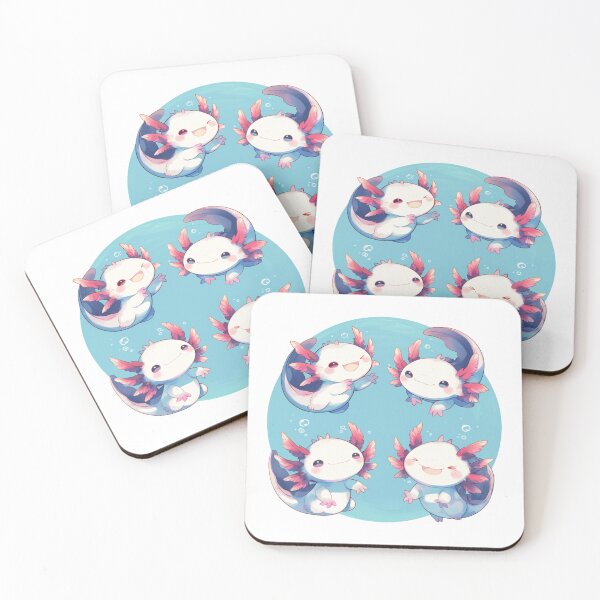 Item preview, Cute four happy axolotls designed and sold by SMARTKIT  DESIGNAGENCY.