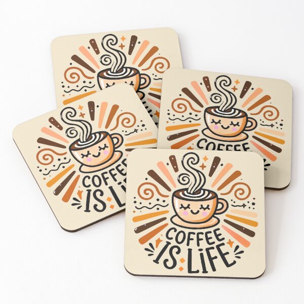 Item preview, Coffee Is Life: Cute Latte-Inspired Art for Coffee Lovers designed and sold by ChrisButler.
