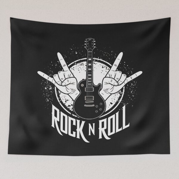Item preview, Rock 'n' Roll Guitar with hand gesture designed and sold by BugiDesignArt.