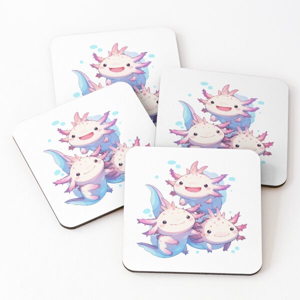 Item preview, Cute three happy axolotls designed and sold by SMARTKIT  DESIGNAGENCY.