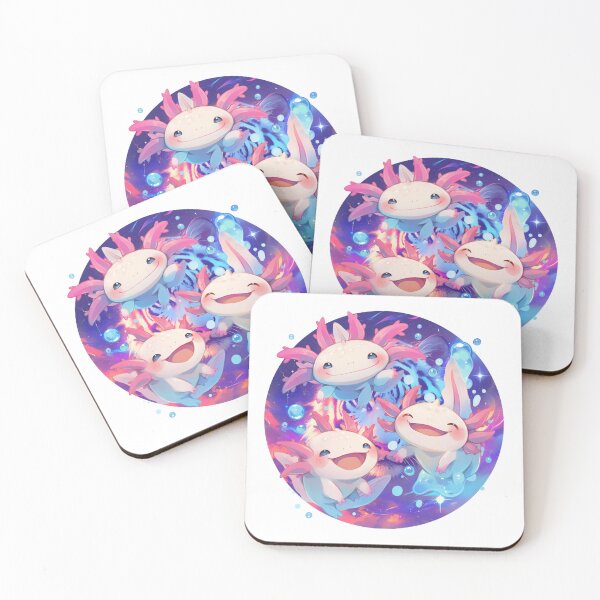Item preview, Cute three happy axolotls designed and sold by SMARTKIT  DESIGNAGENCY.