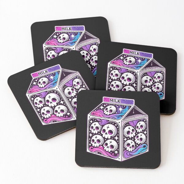 Item preview, Whimsical Galaxy Milk Box of Skulls - Cosmic Quirk designed and sold by Kawaii-n-Spice.