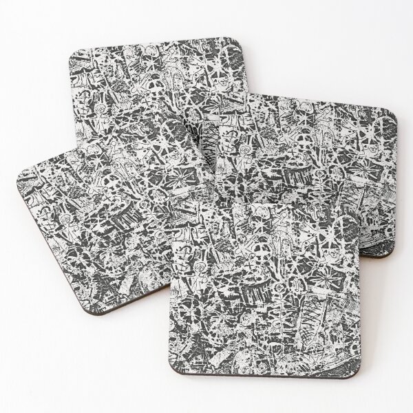 Item preview, Monochromatic Chaos of Symbols and Figures designed and sold by MINE Design-Works.