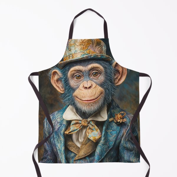 Item preview, Distinguished Gentleman Chimp - Victorian Steampunk Animal Art designed and sold by Very Peculiar.
