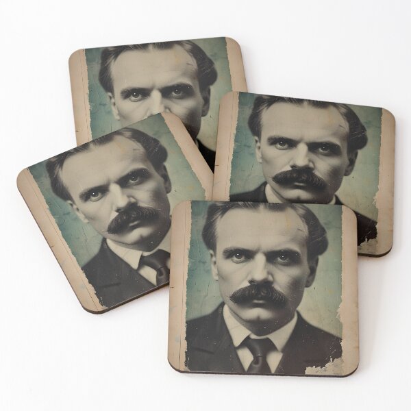 Item preview, Friedrich Nietzsche portrait designed and sold by JaneBadness.