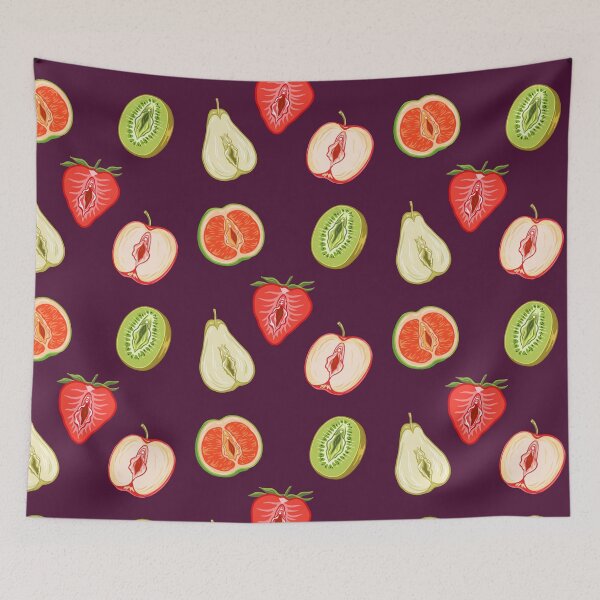 Item preview, Sexy Vulva Fruits  designed and sold by nukartDesigns.