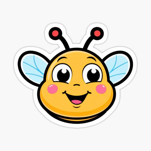 Fantasy Art Style Bee Sticker Sticker