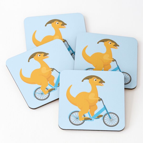 Item preview, Cute Dinosaur Riding Bike designed and sold by Art-of-Rory.