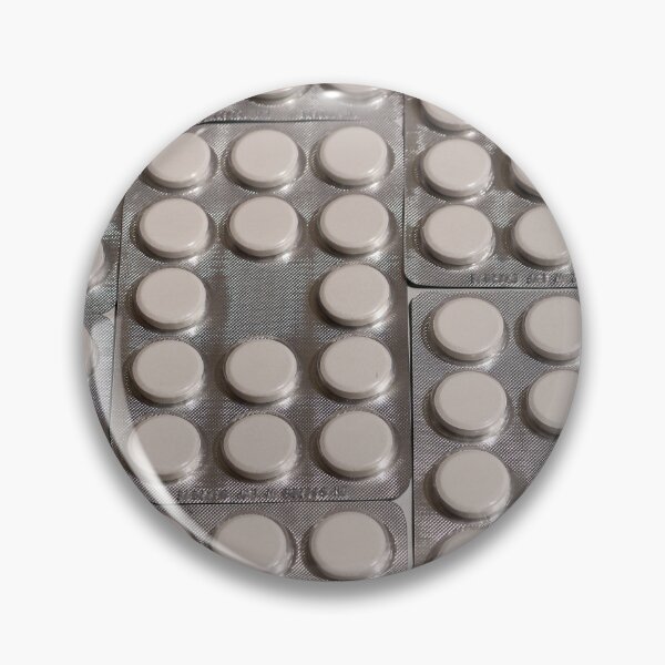 Item preview, White Pills in Blister Packs designed and sold by pinkal.