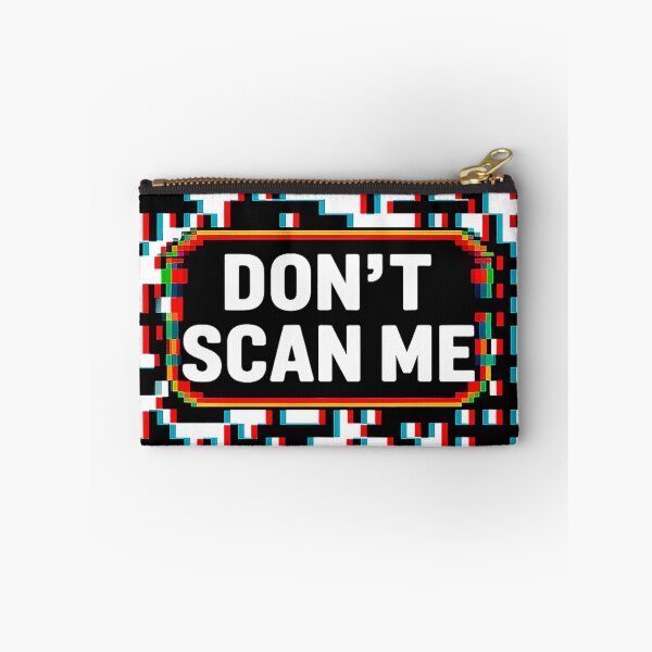 Item preview, Don't Scan Me Retro Digital Warning designed and sold by Amanda's Factory.
