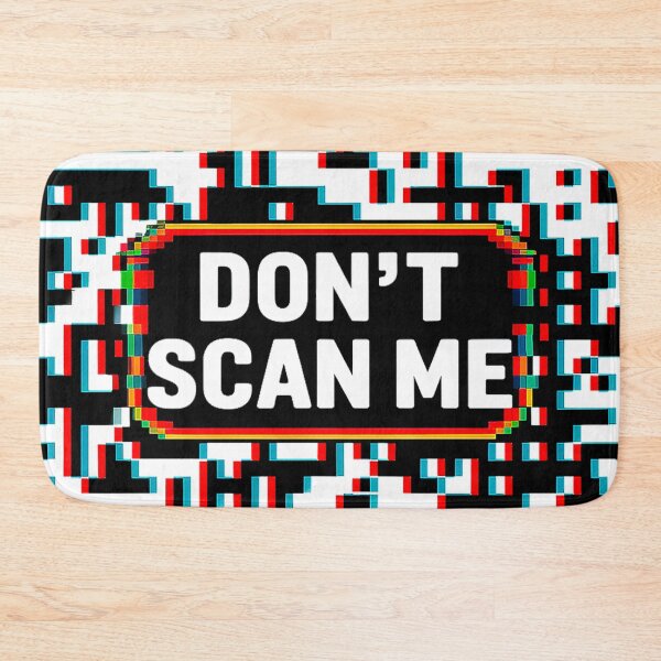Item preview, Don't Scan Me Retro Digital Warning designed and sold by Amanda's Factory.