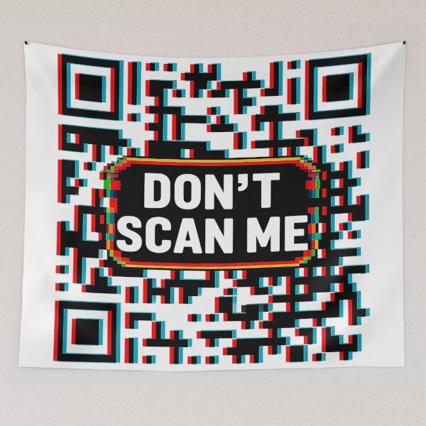 Item preview, Don't Scan Me Retro Digital Warning designed and sold by Amanda's Factory.