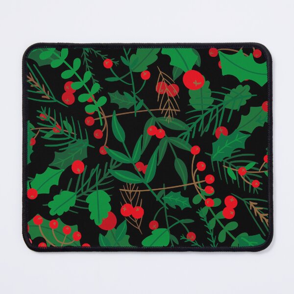 Item preview, black christmas holly  designed and sold by Gossip Rag.