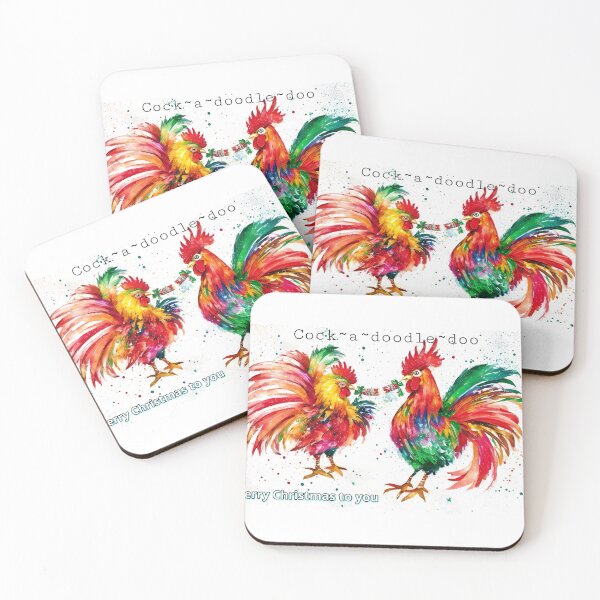 Item preview, Roosters be cracking Christmas crackers! designed and sold by AliciaSanson.