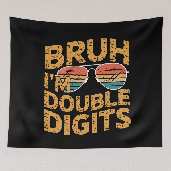Item preview, Bruh I’m Double Digits 10th Birthday Boy Funny designed and sold by Hananiah Merch.