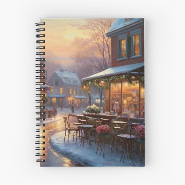 Item preview, Café Bliss Amid Snowy Streets designed and sold by BlareBlare.