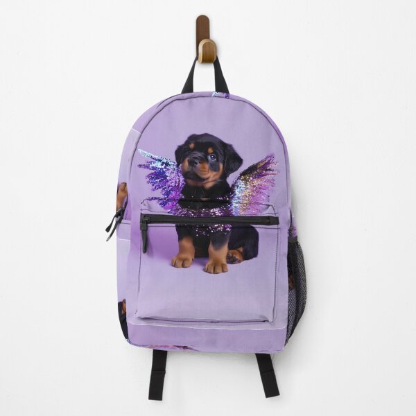 Item preview, Rottweiler Puppy Fantasy Art | Purple Glitter Wings Dog Print | Magical Pet  designed and sold by Lala and Jull.