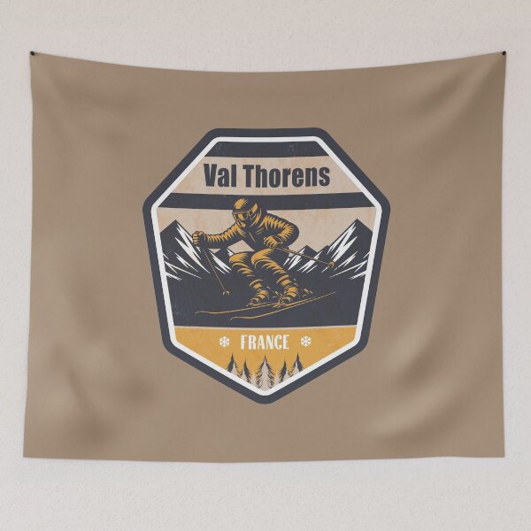 Item preview, Val Thorens France Winter Skiing Design designed and sold by CynthiaGraphics.