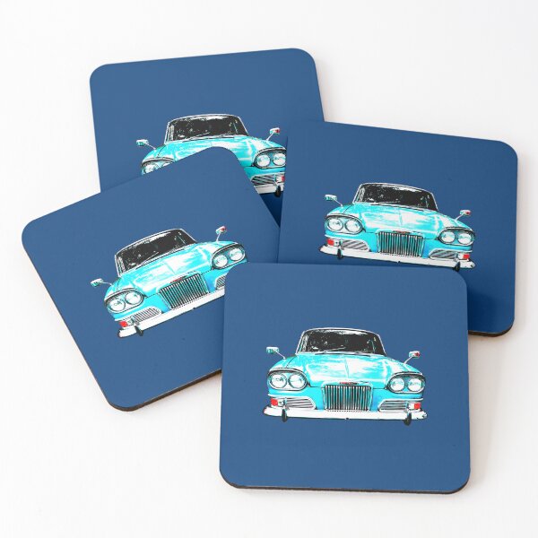 Item preview, Humber Sceptre Mk1 1960s British classic car high contrast blue designed and sold by soitwouldseem.