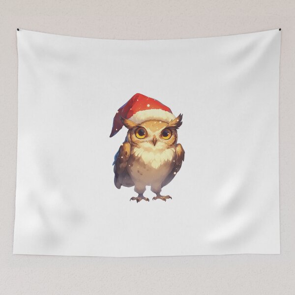 Item preview, Your cute happy friend christmas owl designed and sold by PatternFly.