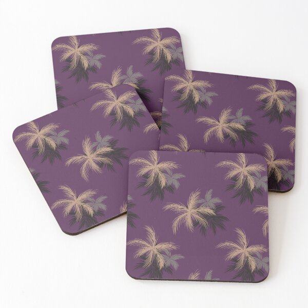 Item preview, Tropical Chic Pattern on Plum Background designed and sold by Leufia.