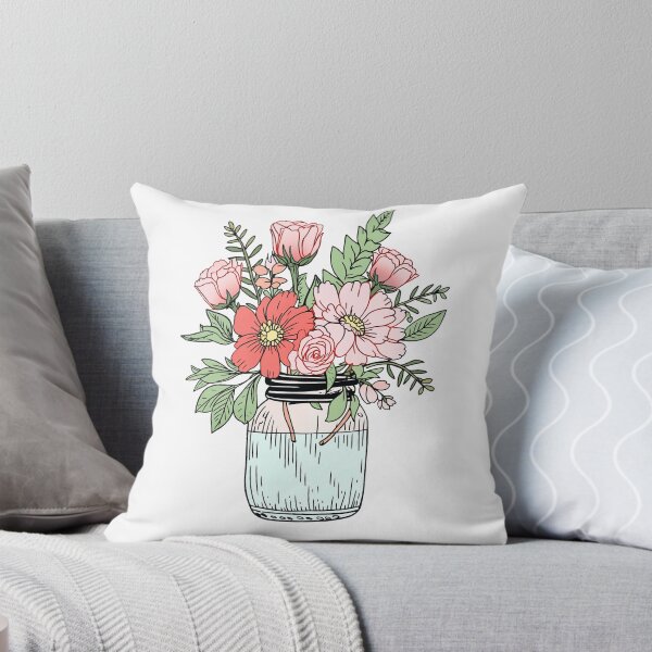 Item preview, Mason jar with flowers designed and sold by xiao xuans.