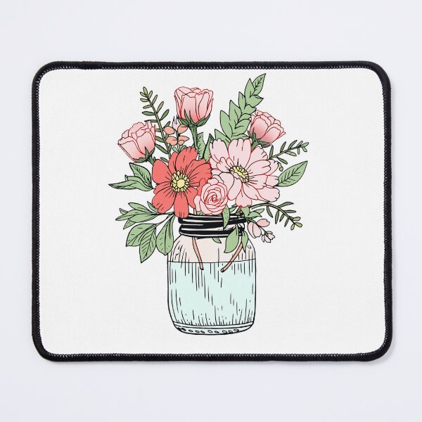 Item preview, Mason jar with flowers designed and sold by xiao xuans.