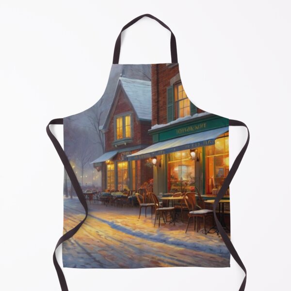 Artikelvorschau, Snow-Kissed Cobblestones and Café Lights entworfen und verkauft von BlareBlare.