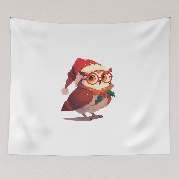 Item preview, Your cute happy friend christmas owl designed and sold by PatternFly.