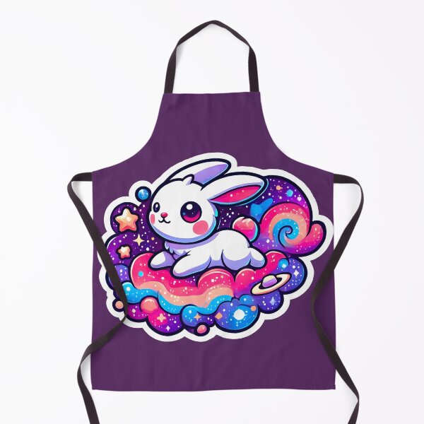 Item preview, Whimsical Rabbit in Vibrant Cosmic Wonderland designed and sold by shrolts.