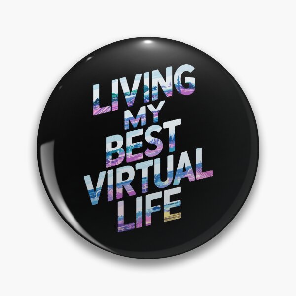 Item preview, Inspirational Quote Living My Best Virtual Life designed and sold by InsanseCreation.