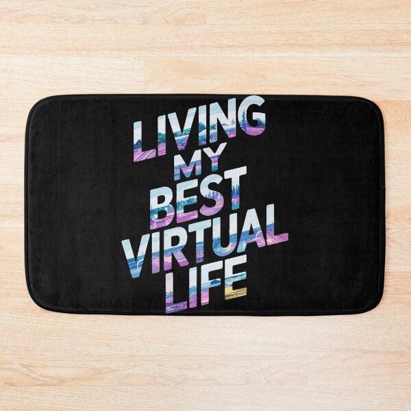Item preview, Inspirational Quote Living My Best Virtual Life designed and sold by InsanseCreation.