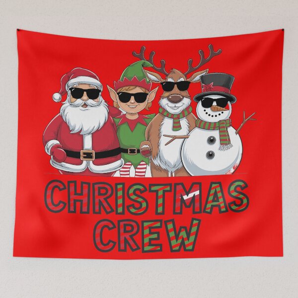 Item preview, Festive Christmas Crew Graphic Design designed and sold by InsanseCreation.