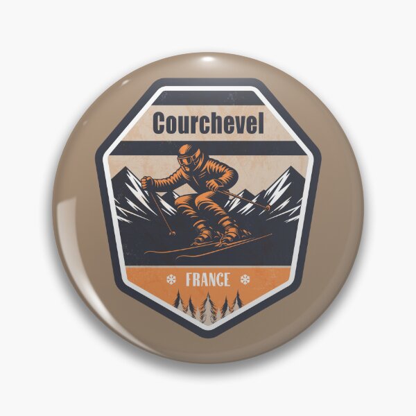 Item preview, Courchevel France Winter Skiing Design designed and sold by CynthiaGraphics.