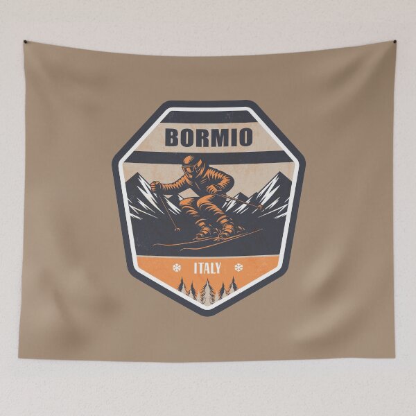 Item preview, Bormio Italy Winter Skiing Design designed and sold by CynthiaGraphics.