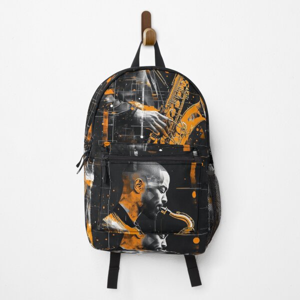Item preview, Black man playing saxophone designed and sold by alessionastro.