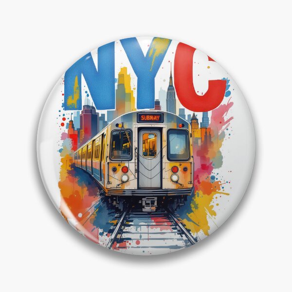 Item preview, New York Subway NYC Subway Train - watercolor style designed and sold by MayaDelaye.