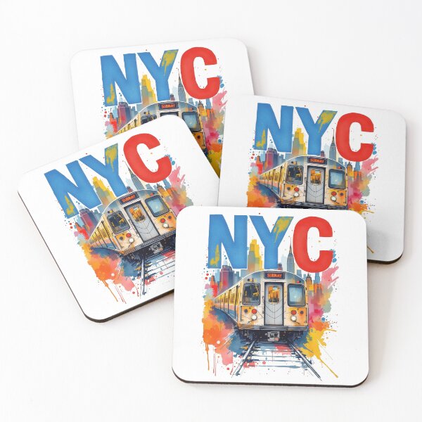 Item preview, New York Subway NYC Subway Train - watercolor style designed and sold by MayaDelaye.
