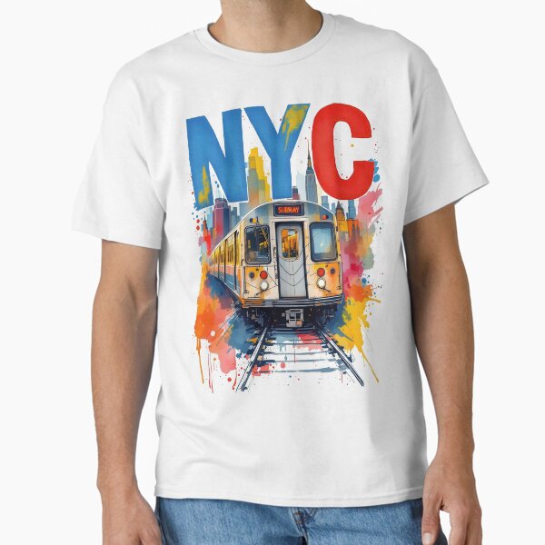 Item preview, New York Subway NYC Subway Train - watercolor style designed and sold by MayaDelaye.
