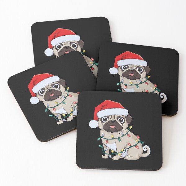 Item preview, It's Christmas for Pug's sake - Funny Santa Pug designed and sold by luannsemmsobre.