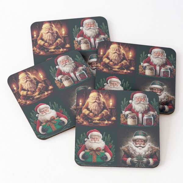 Item preview,  Christmas Vintage Funny Art Four Santa Claus Pattern,Christmas Santa Claus Pattern, Santa Claus, Christmas Art Pattern,Christmas Art,Christmas Funny Pattern, Christmas Vintage Pattern designed and sold by Expressions-Sel.