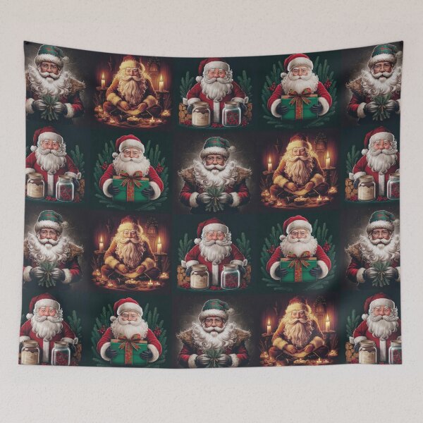 Item preview,  Christmas Vintage Funny Art Four Santa Claus Pattern,Christmas Santa Claus Pattern, Santa Claus, Christmas Art Pattern,Christmas Art,Christmas Funny Pattern, Christmas Vintage Pattern designed and sold by Expressions-Sel.