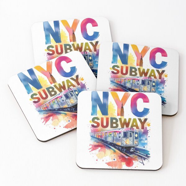 Item preview, New York Subway NYC Subway Train - watercolor style designed and sold by MayaDelaye.