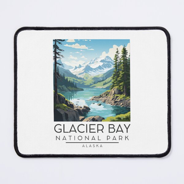 Item preview, A Vintage Illustration of Glacier Bay National Park - Alaska - United States designed and sold by GoodOldVintage.