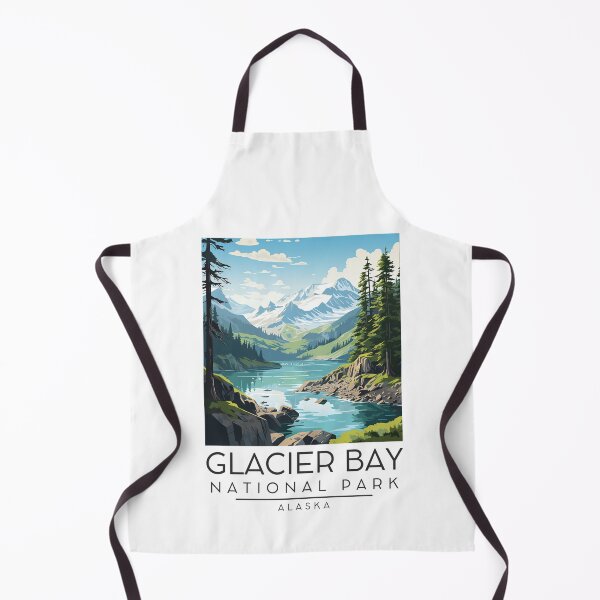 Item preview, A Vintage Illustration of Glacier Bay National Park - Alaska - United States designed and sold by GoodOldVintage.