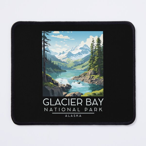 Item preview, A Vintage Illustration of Glacier Bay National Park - Alaska - United States designed and sold by GoodOldVintage.