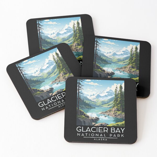 Item preview, A Vintage Illustration of Glacier Bay National Park - Alaska - United States  designed and sold by GoodOldVintage.