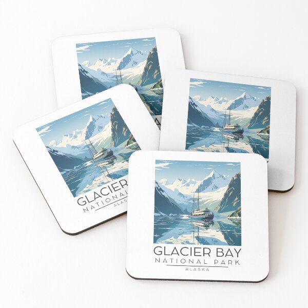 Item preview, A Vintage Illustration of Glacier Bay National Park - Alaska - United States  designed and sold by GoodOldVintage.