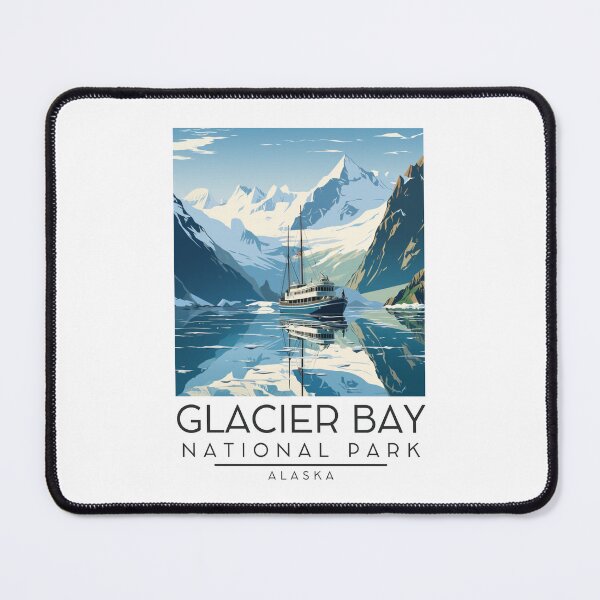 Item preview, A Vintage Illustration of Glacier Bay National Park - Alaska - United States designed and sold by GoodOldVintage.